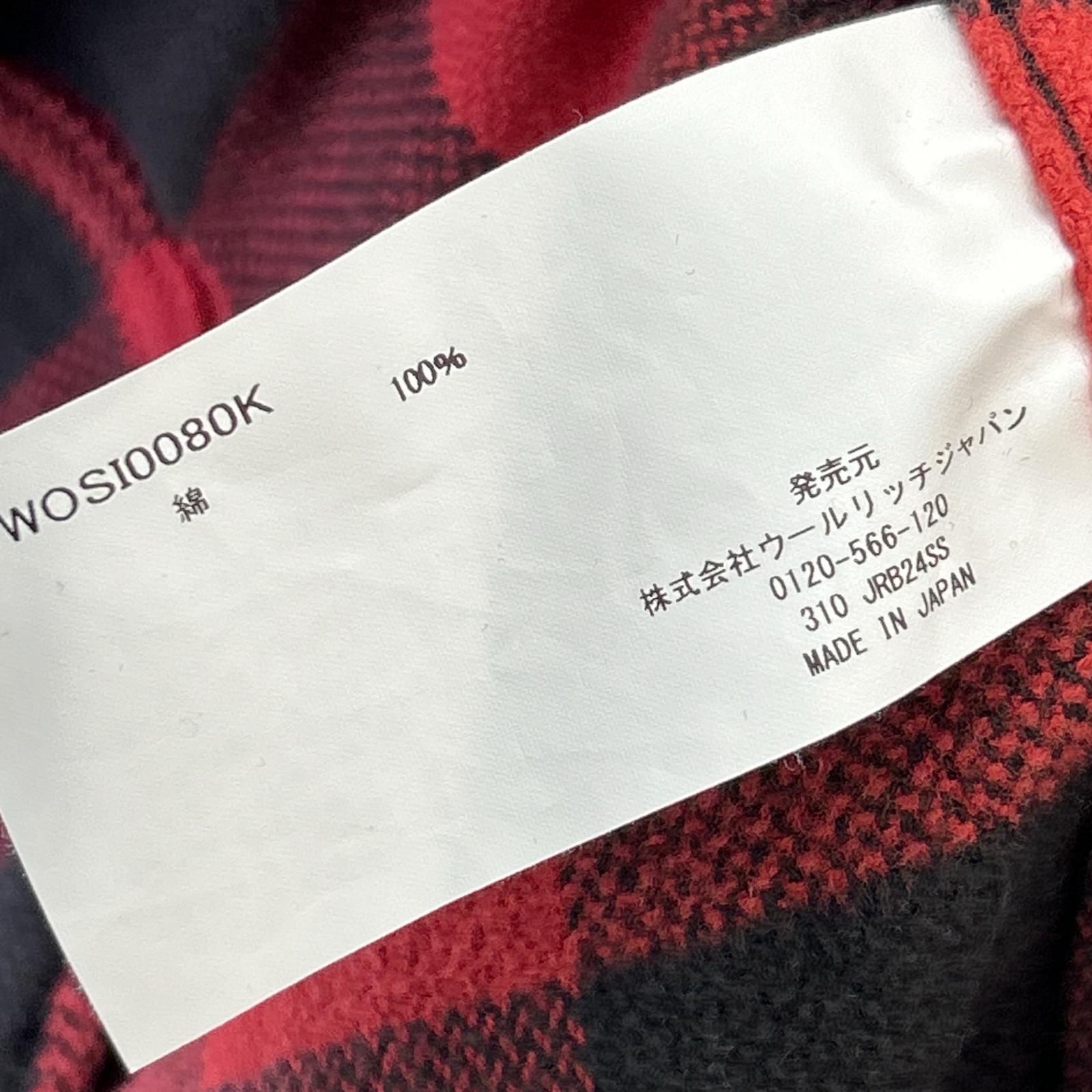 WOOLRICH 沃利奇 WOSI0080K 红色 长袖经典法兰绒衬衫 上衣