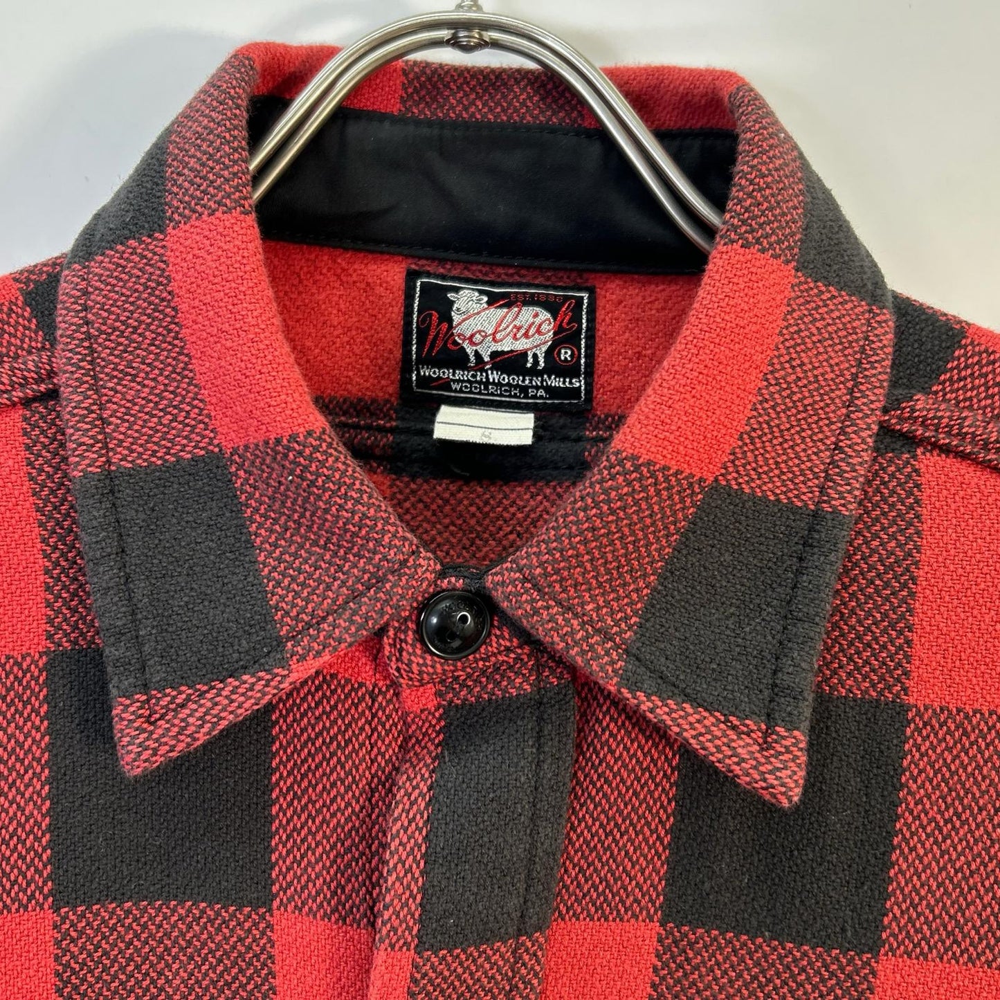 WOOLRICH 沃利奇 WOSI0080K 红色 长袖经典法兰绒衬衫 上衣