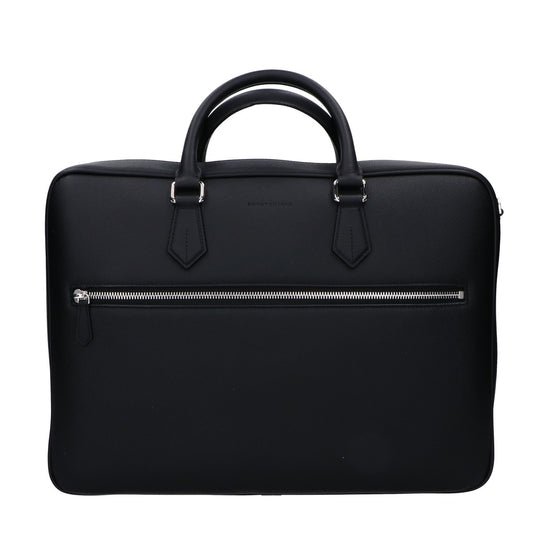 BONAVENTURA Jackson Shrink Leather Briefcase Business Bag, Like New
