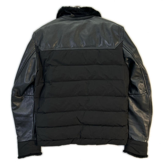 EMMETI 【Excellent condition/Domestic正規】Leather Switching Down Jacket 48 Men's