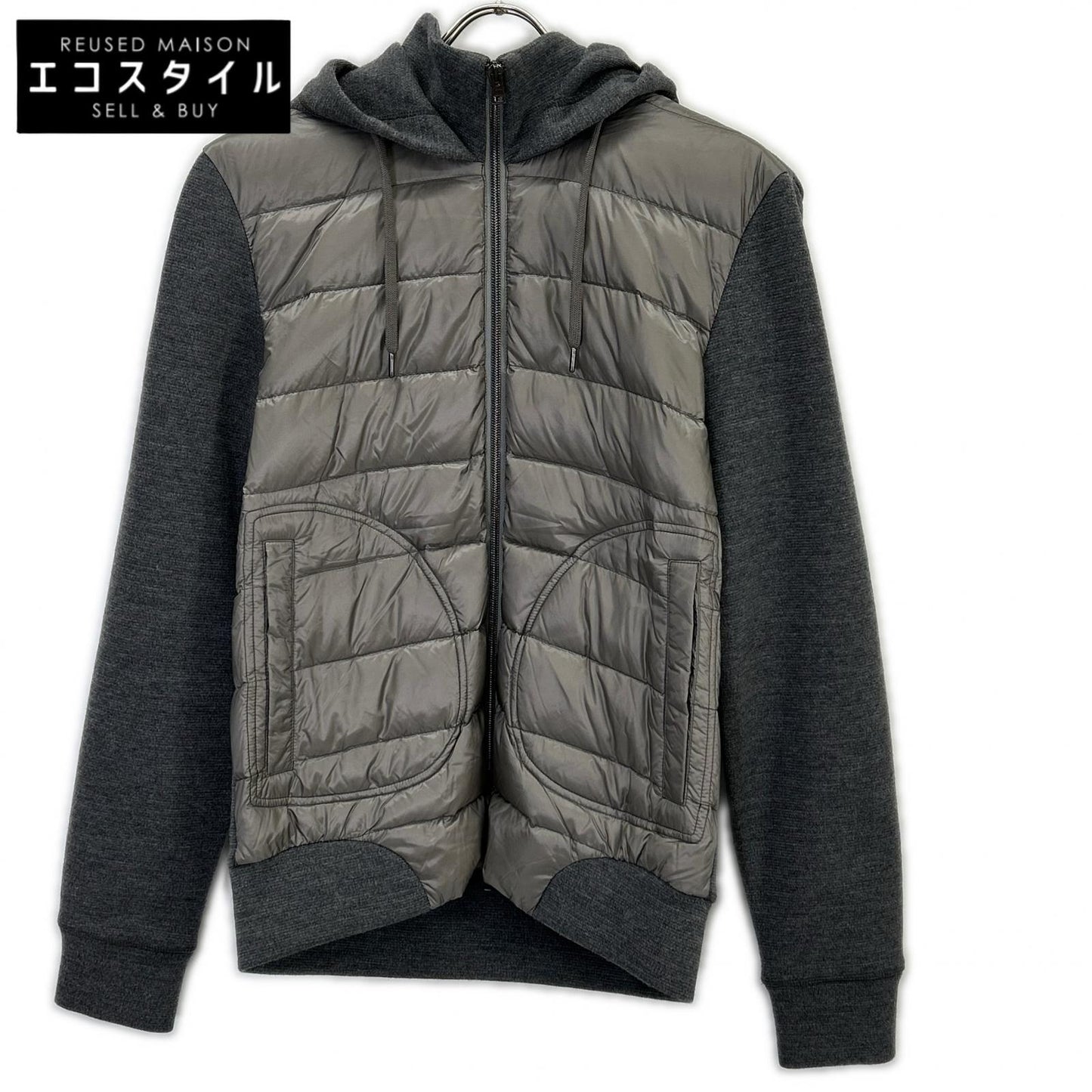 HERNO Herno JP003UR Water-repellent Nylon Light Down Hybrid Hooded Blouson Jacket 46 Men's