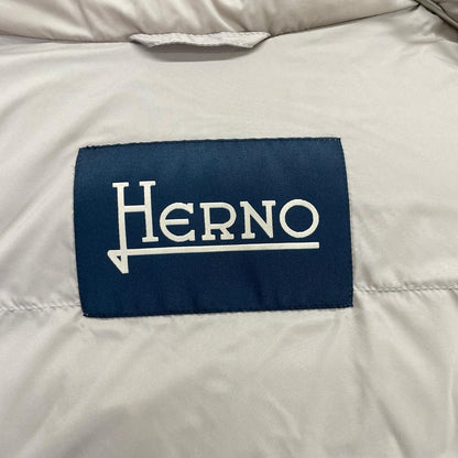 HERNO 赫尔诺 PI0767U 防泼水哑光尼龙连帽羽绒马甲 马甲 48 男士