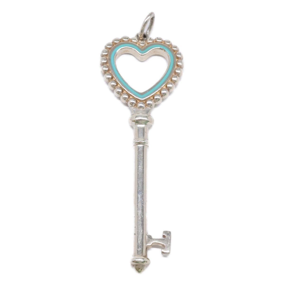 TIFFANY&Co. ティファニー AG925 ティファニーブルー ラージ ビーズ ハート ペンダントトップ