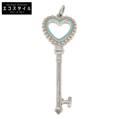 TIFFANY&Co. ティファニー AG925 ティファニーブルー ラージ ビーズ ハート ペンダントトップ