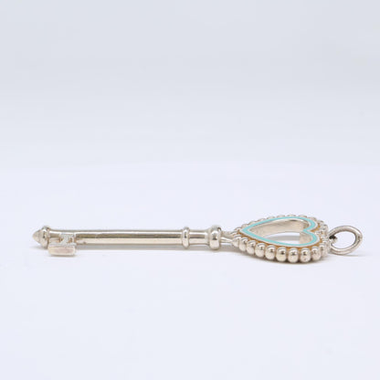 TIFFANY&Co. ティファニー AG925 ティファニーブルー ラージ ビーズ ハート ペンダントトップ
