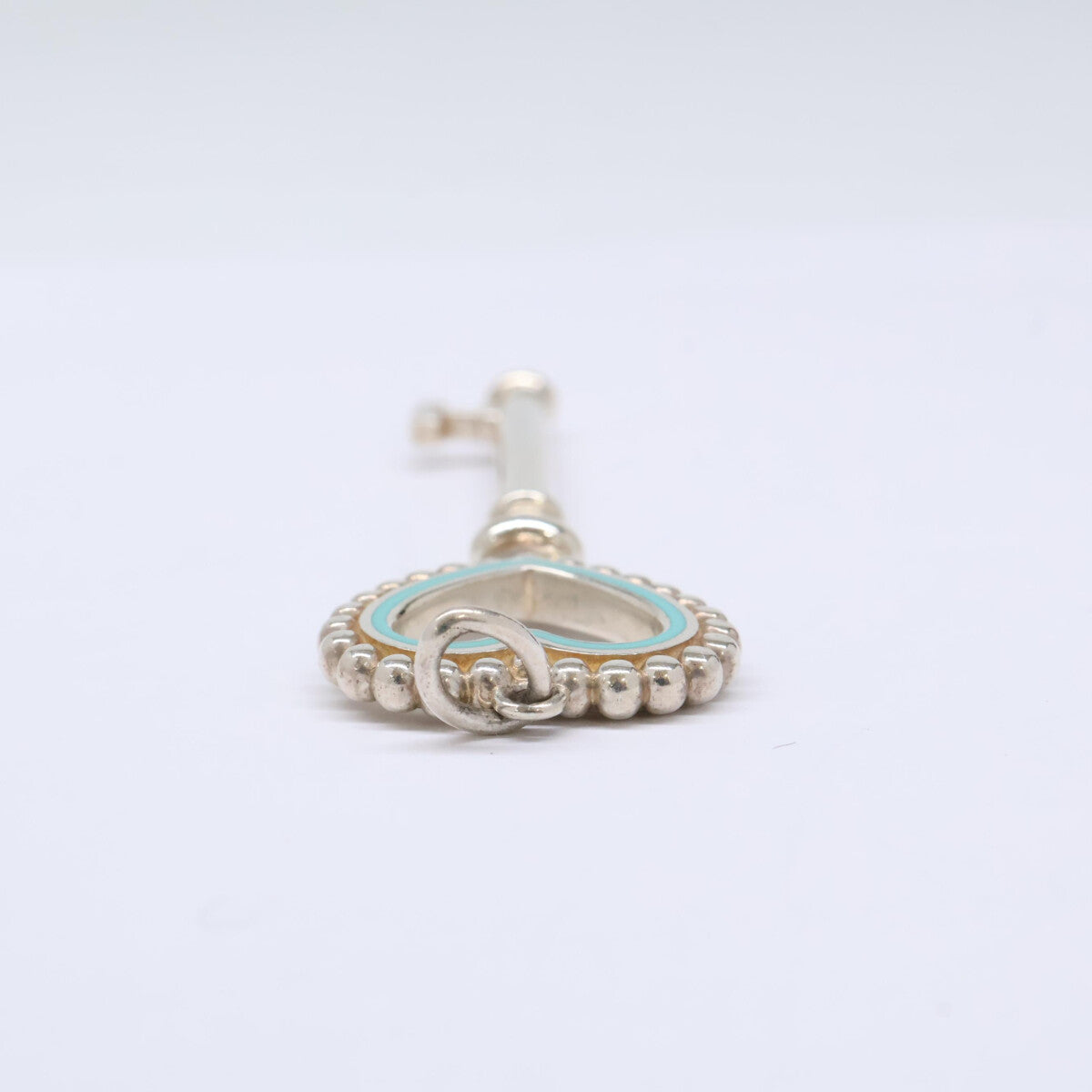 TIFFANY&Co. ティファニー AG925 ティファニーブルー ラージ ビーズ ハート ペンダントトップ