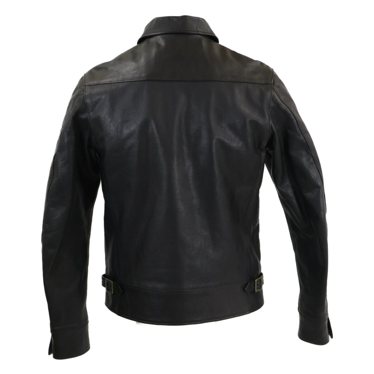 【美品】JS02BK Single Collar Jacket レザー シングルカラージャケット ジャケット 38 メンズ