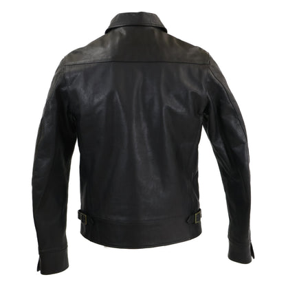 【美品】JS02BK Single Collar Jacket レザー シングルカラージャケット ジャケット 38 メンズ