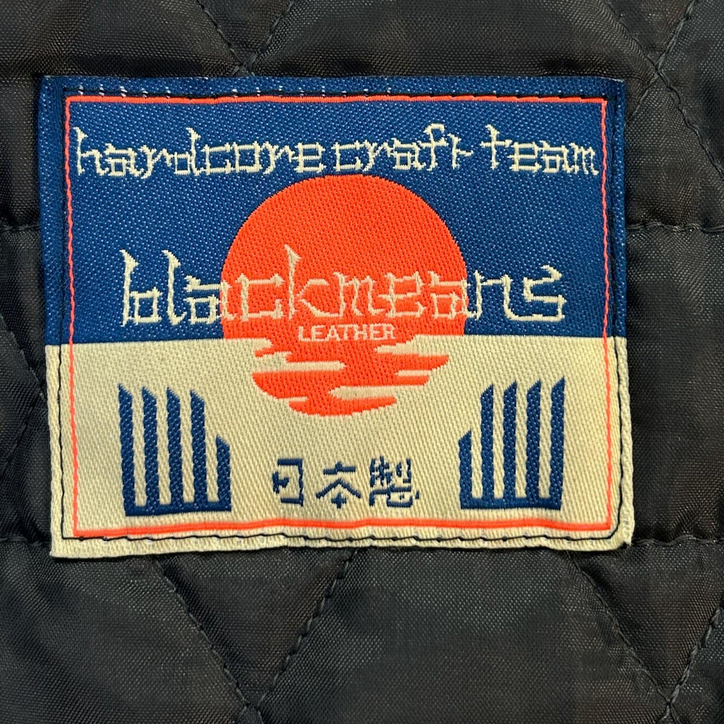 black means Blackmeans [Excellent Condition] 945-62TJ07-1 Used-Look Double Rider's Jacket