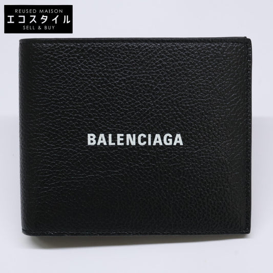 [Like new] 594549 Cash Square Folded Grained Calfskin Square Folded Wallet Bifold Wallet (without coin purse) Men's