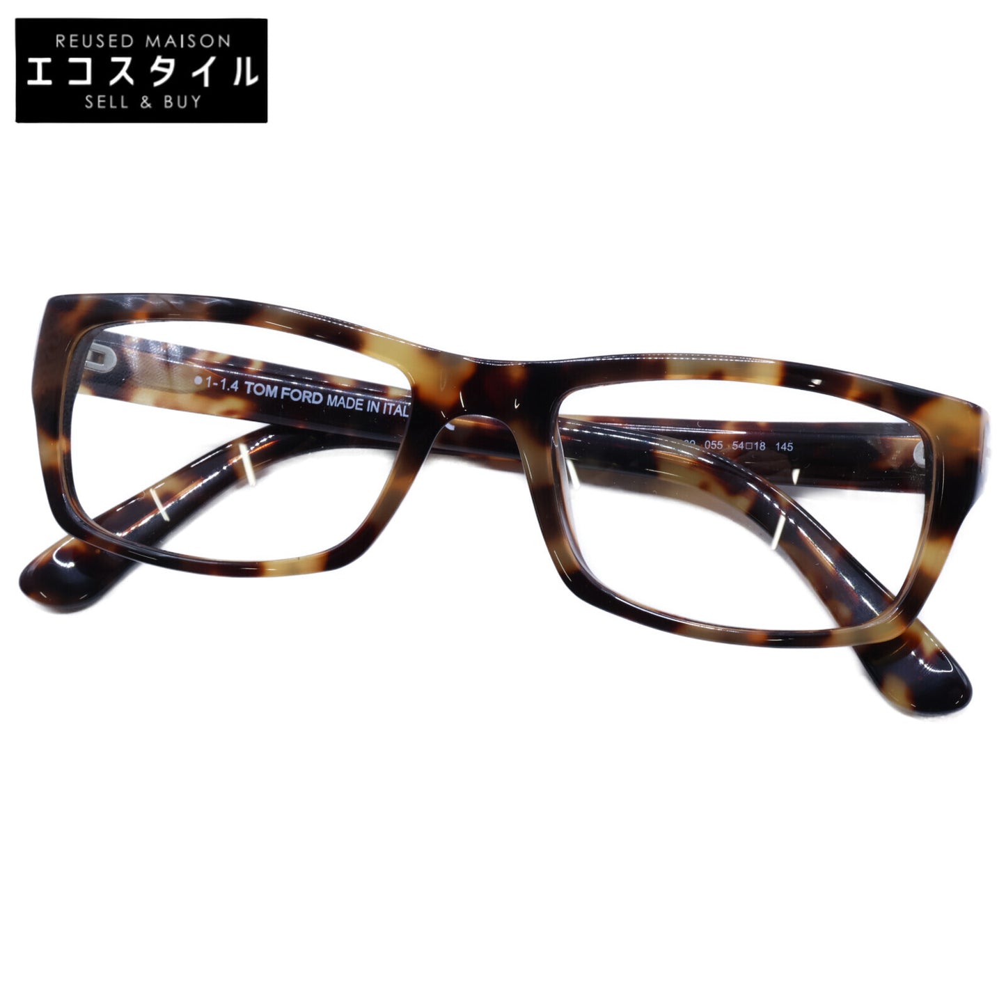 TOM FORD トムフォード 【美品】TF4239 055 スクエア メガネフレーム 眼鏡