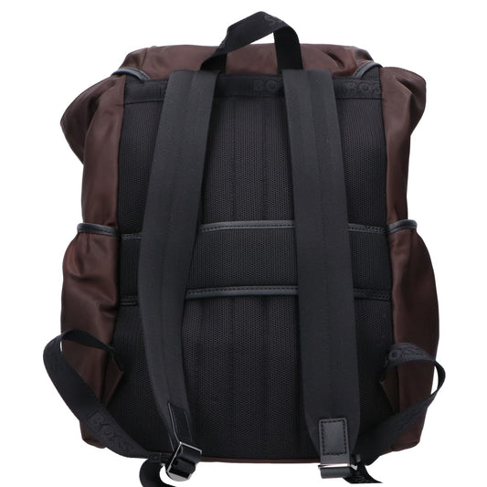HUGO BOSS 【Excellent Condition】50516809 Double B Monogram Twill Backpack