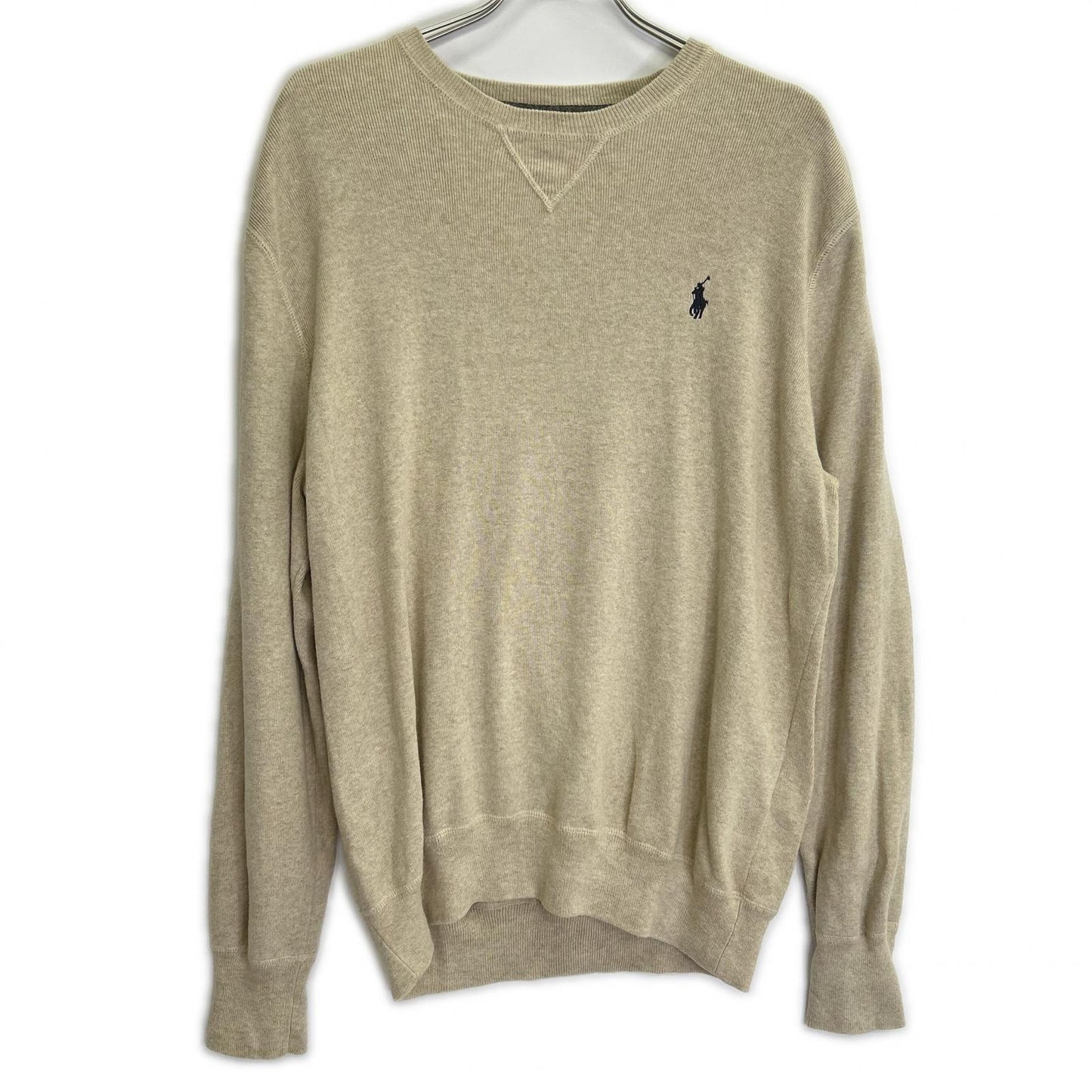 POLO RALPH LAUREN ポロ ラルフローレン ベージュ コットンニットトレーナー トップス