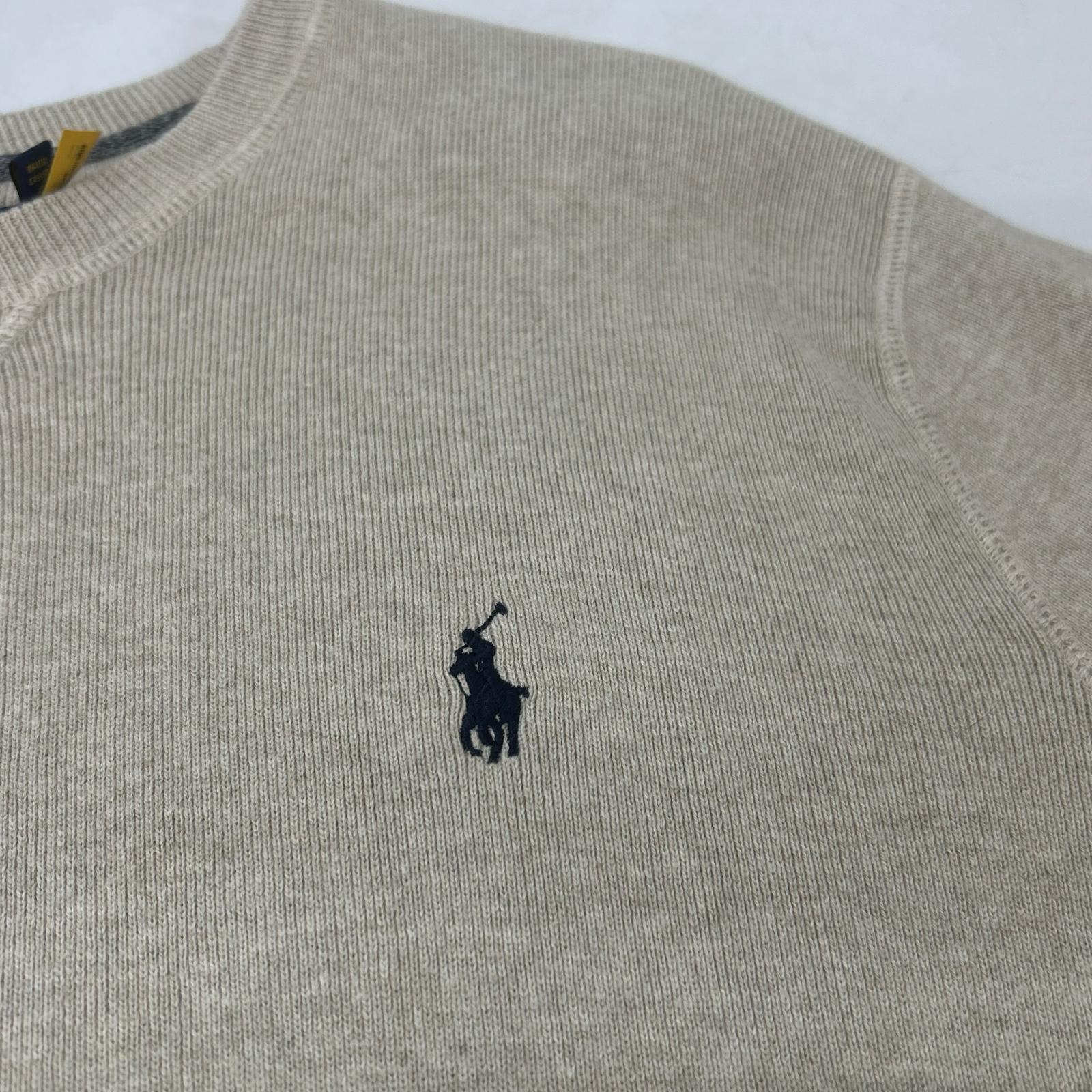 POLO RALPH LAUREN ポロ ラルフローレン ベージュ コットンニットトレーナー トップス