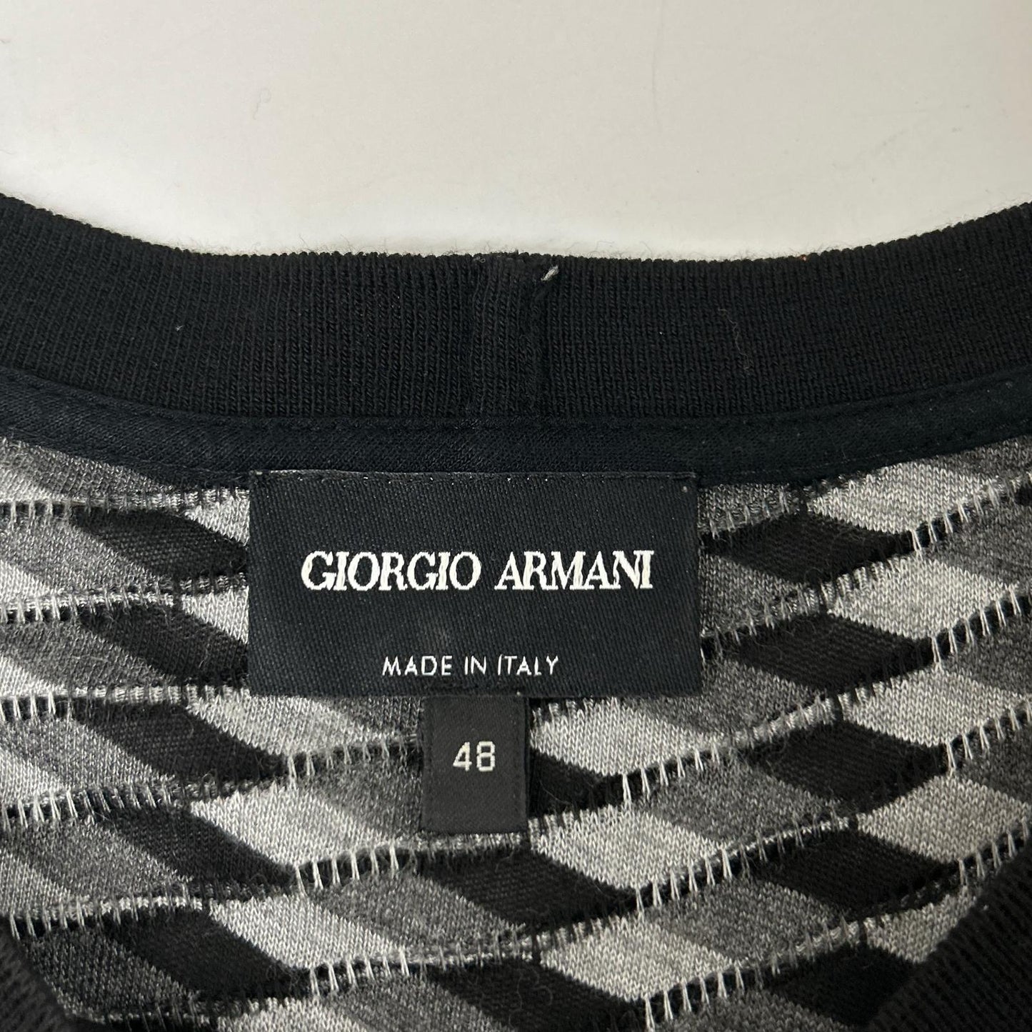 GIORGIO ARMANI ジョルジオアルマーニ 6GSM63 SJGDZ ストレッチ総柄半袖Tシャツ トップス