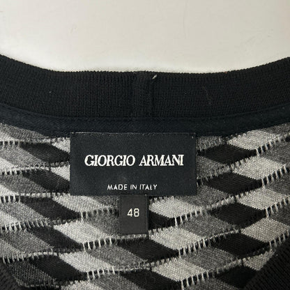 GIORGIO ARMANI ジョルジオアルマーニ 6GSM63 SJGDZ ストレッチ総柄半袖Tシャツ トップス