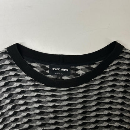 GIORGIO ARMANI ジョルジオアルマーニ 6GSM63 SJGDZ ストレッチ総柄半袖Tシャツ トップス