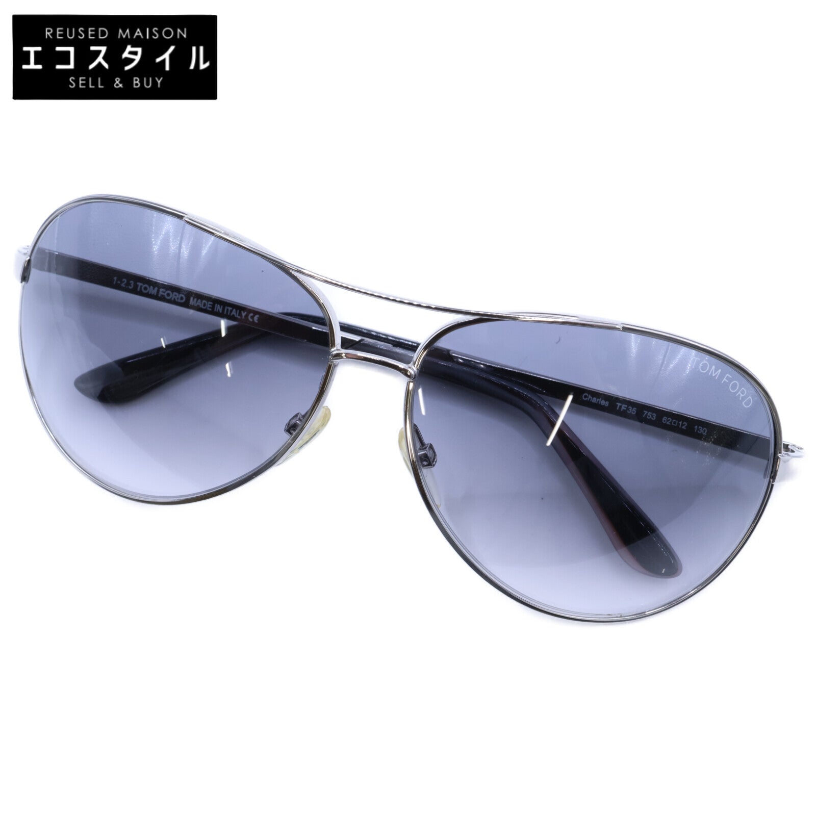 TOM FORD トムフォード 【美品】TF35 753 Charles チャールズ ティアドロップ サングラス