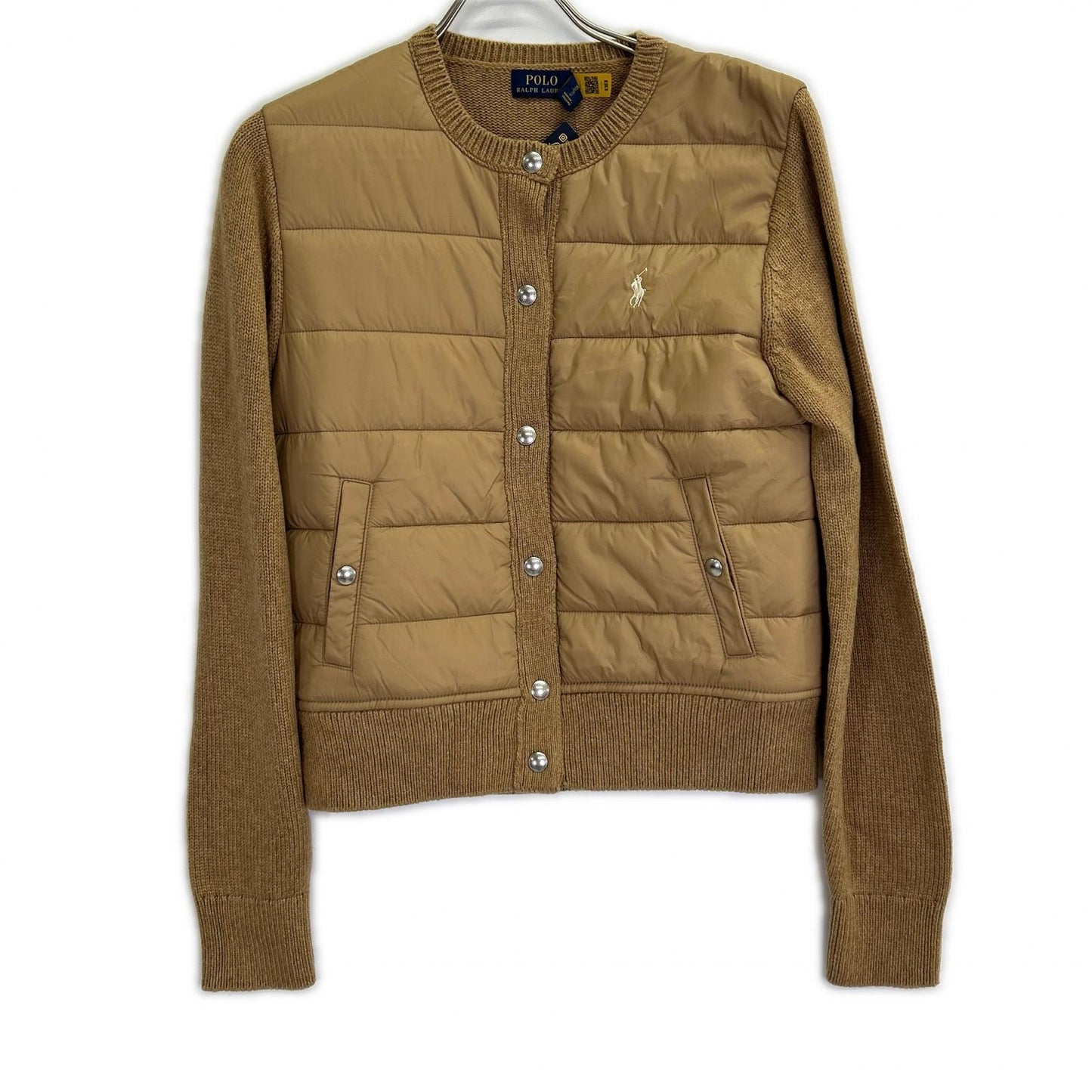 POLO RALPH LAUREN 保罗·拉尔夫·劳伦 WMPOSWENDW20342 羊绒混纺针织拼接羽绒开衫 上衣