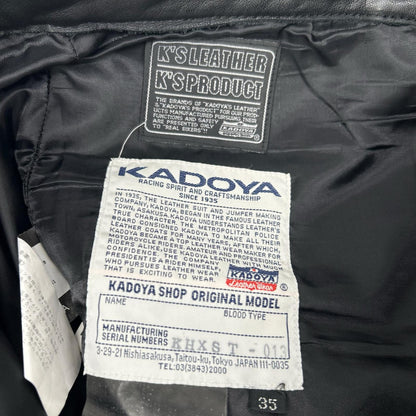 KADOYA 卡多屋 KHXST-013 黑色 皮裤 下装