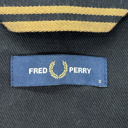 FRED PERRY フレッドペリー ブラック Twill Zip-Through Mac コート コート