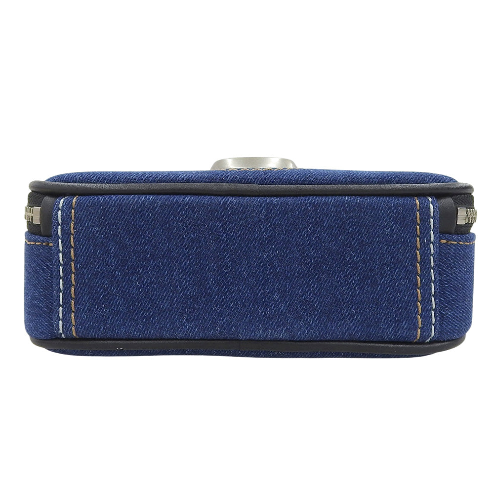 MARC JACOBS マーク ジェイコブス 新品同様 ザ デニム チェーン スナップショット ショルダーバッグ レディース ブルー 2F4HCR027H05 473 ショルダーバッグ