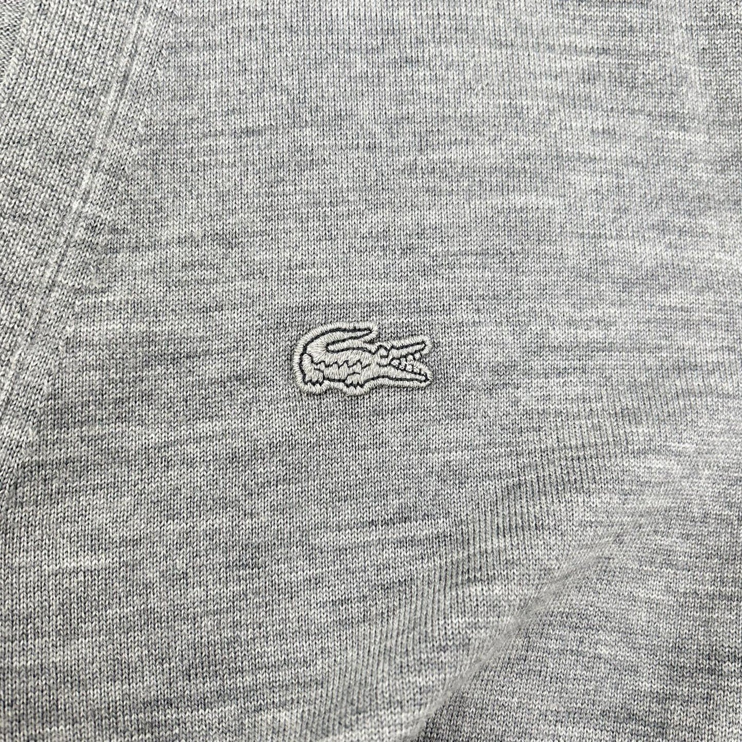 Lacoste 拉科斯特 灰色 精选美利奴羊毛开衫 上衣