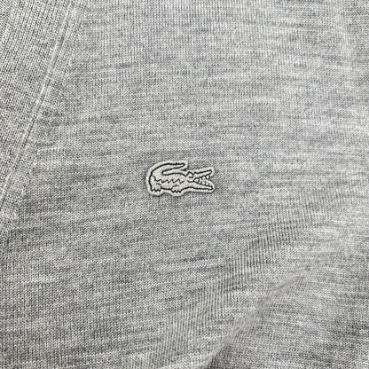 Lacoste 拉科斯特 灰色 精选美利奴羊毛开衫 上衣