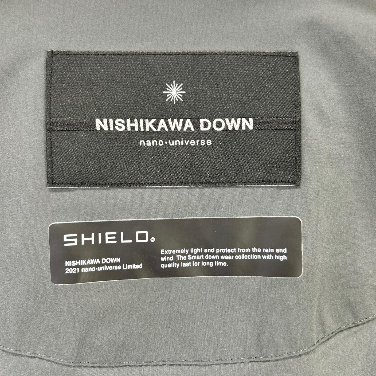 nano universe ナノユニバース 668-1214001 グレー NISHIKAWA DOWN ダウンジャケット ジャケット