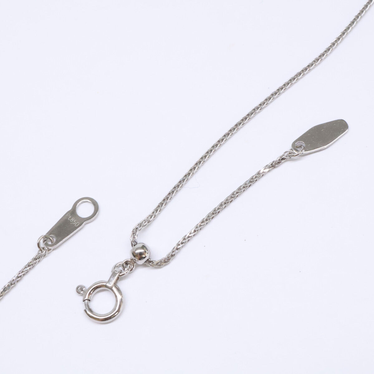 美品 Pt900血赤珊瑚ｽｸｴｱﾍﾟﾝﾀﾞﾝﾄﾍｯﾄﾞPt850ﾁｪｰﾝﾈｯｸﾚｽ 3.2g ネックレス レディース