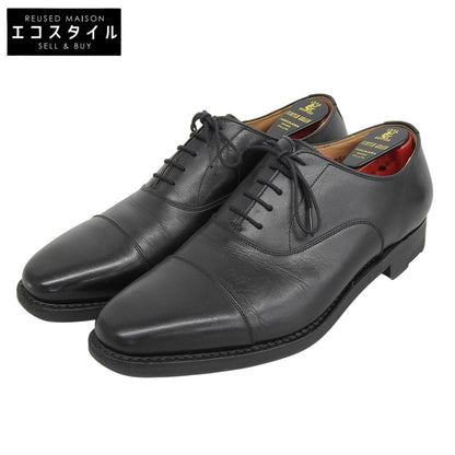 SCOTCH GRAIN スコッチグレイン 美品 ストレートチップ レザーシューズ メンズ ブラック 25 1/2 1766 シューズ