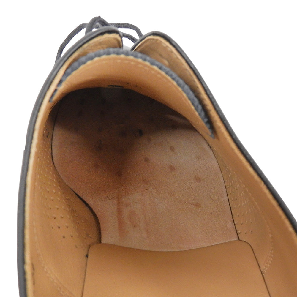 SCOTCH GRAIN スコッチグレイン 美品 ストレートチップ レザーシューズ メンズ ブラック 25 1/2 1766 シューズ