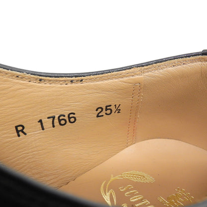 SCOTCH GRAIN スコッチグレイン 美品 ストレートチップ レザーシューズ メンズ ブラック 25 1/2 1766 シューズ