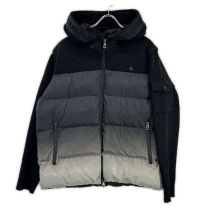 USO-25106 Gradation Knit Combo Padded Jacket, Jacket, XXL, Men's