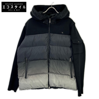 USO-25106 Gradation Knit Combo Padded Jacket, Jacket, XXL, Men's