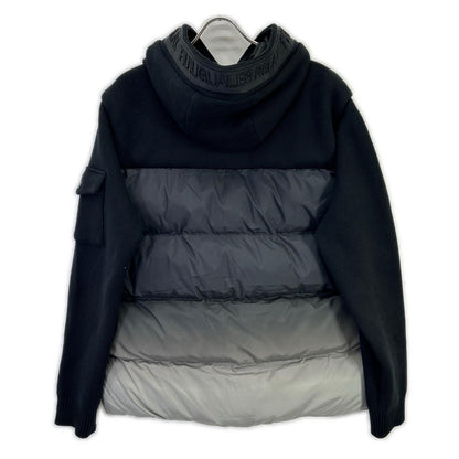 USO-25106 Gradation Knit Combo Padded Jacket, Jacket, XXL, Men's