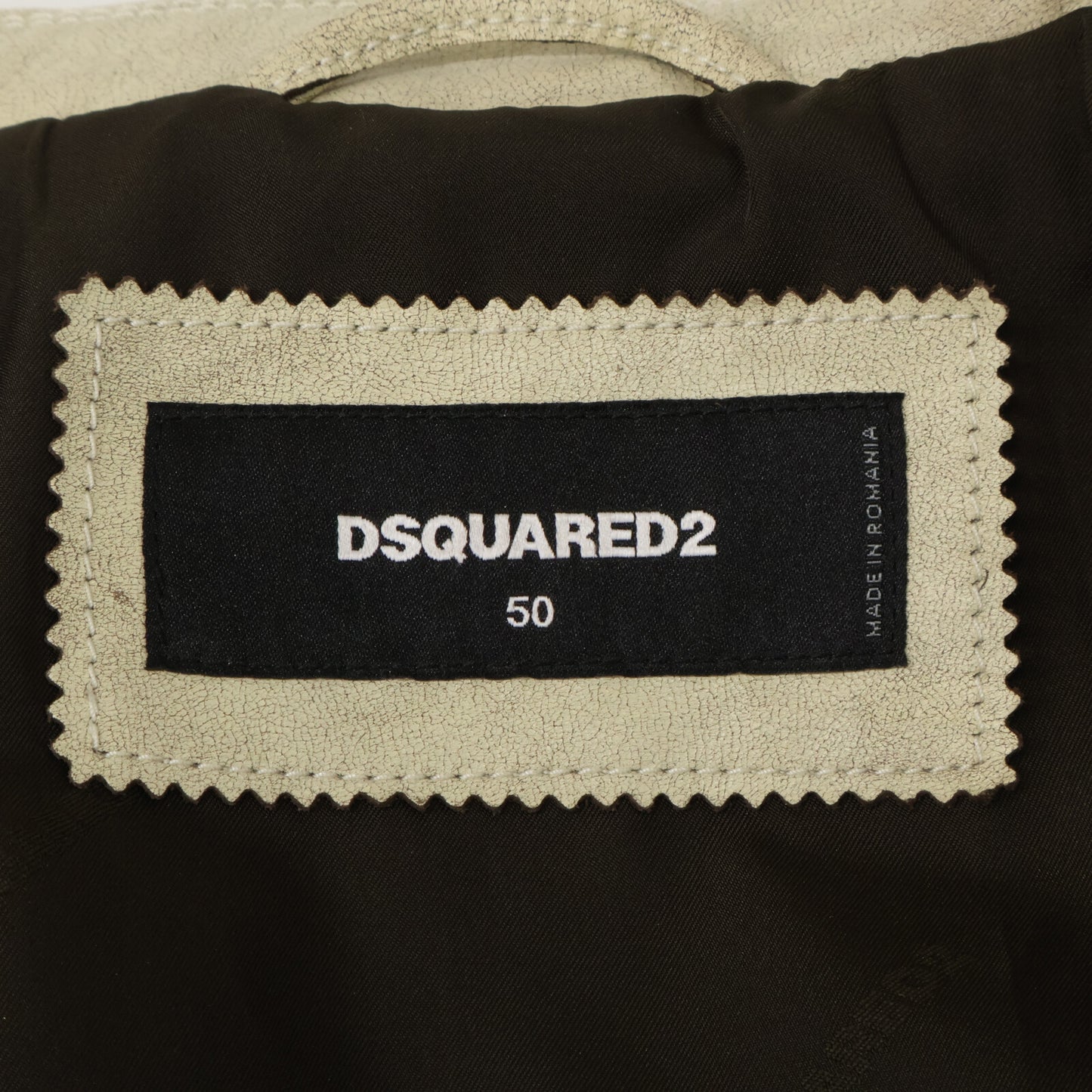 DSQUARED2 excellent-condition/domestic authorized S71AN0205 aged leather double rider jacket, jacket