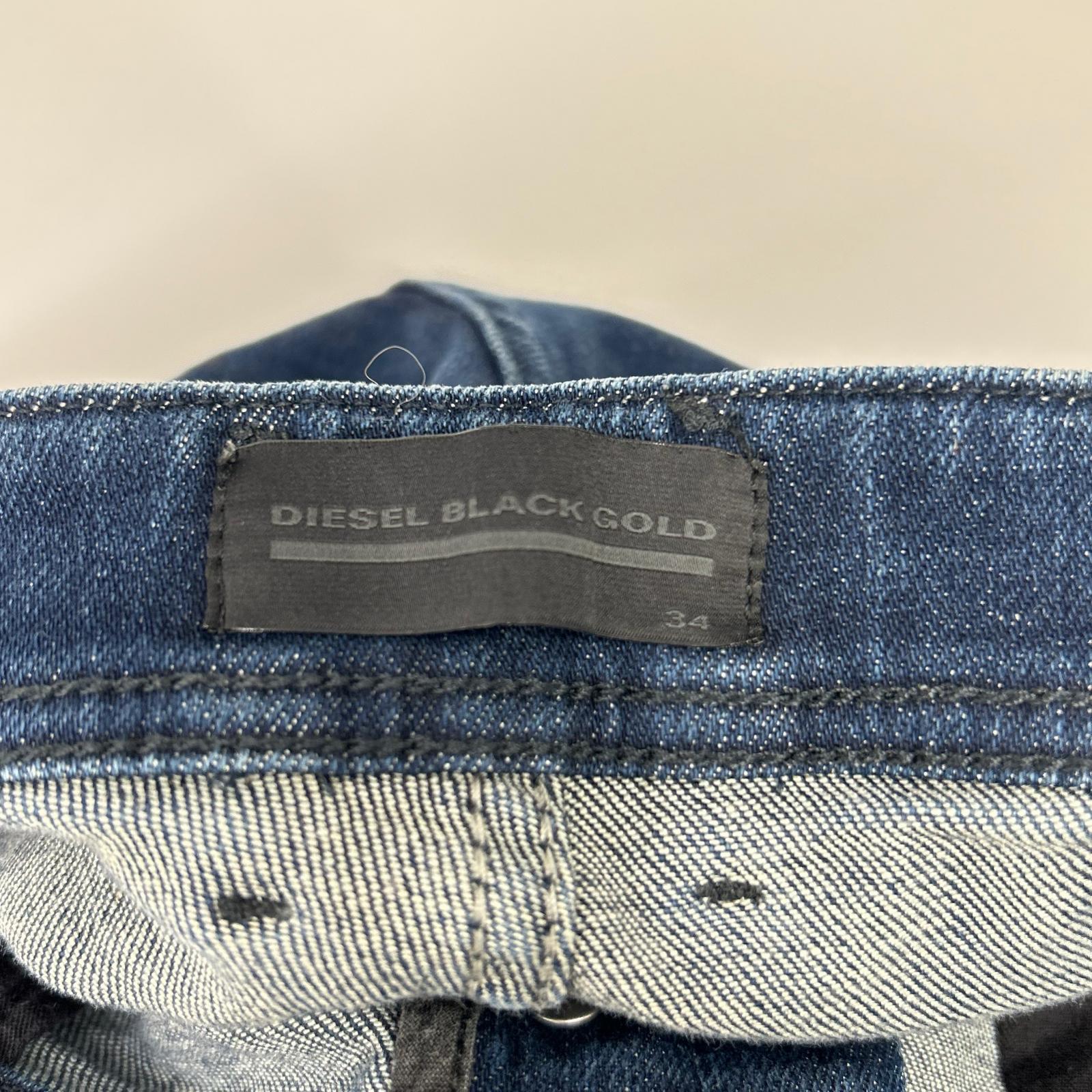 DIESEL BlackGold ディーゼルブラックゴールド TYPE-2612D ペイント加工ハーフデニムパンツ ボトムス