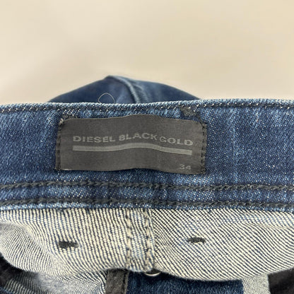 DIESEL BlackGold ディーゼルブラックゴールド TYPE-2612D ペイント加工ハーフデニムパンツ ボトムス