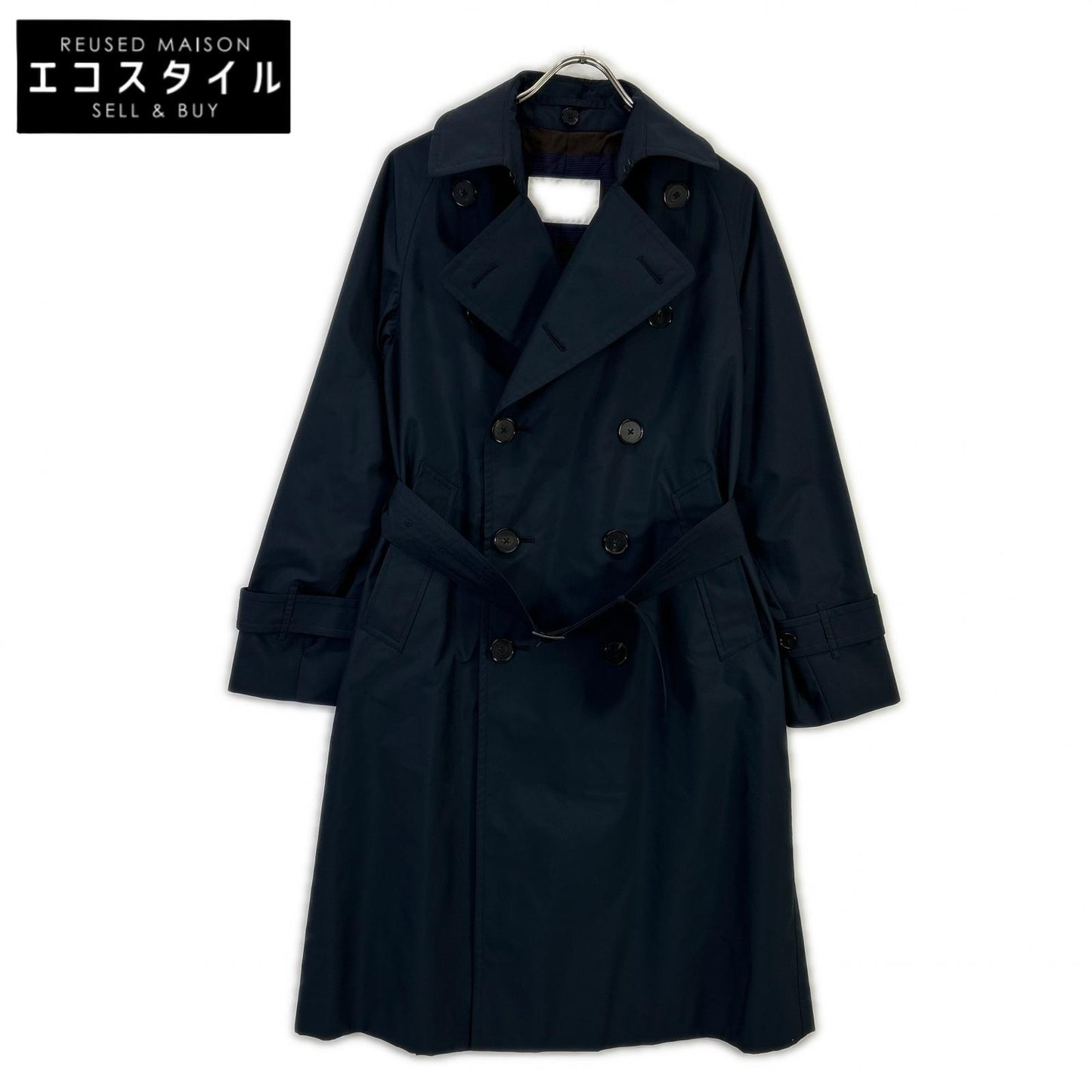 AL III Navy Trench Coat XXS Men's