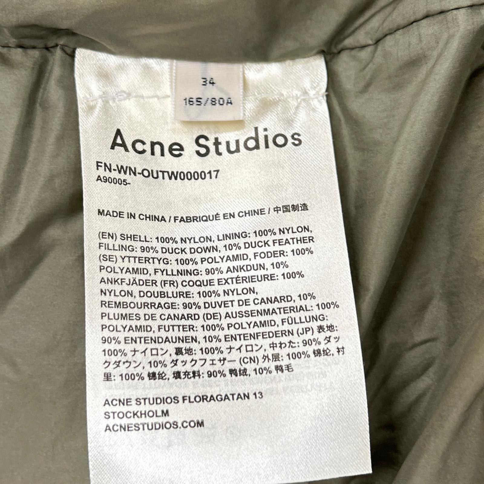 ACNE STUDIOS Acne Studios FN-WN-OUTW000017 oversized down jacket jacket