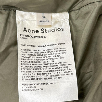 ACNE STUDIOS Acne Studios FN-WN-OUTW000017 oversized down jacket jacket