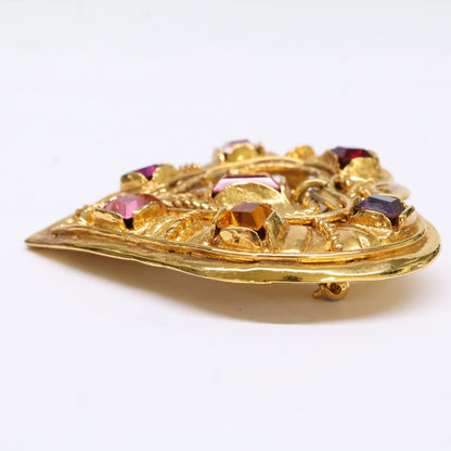 Christian Lacroix クリスチャン ラクロワ ビジュー ハート ブローチ
