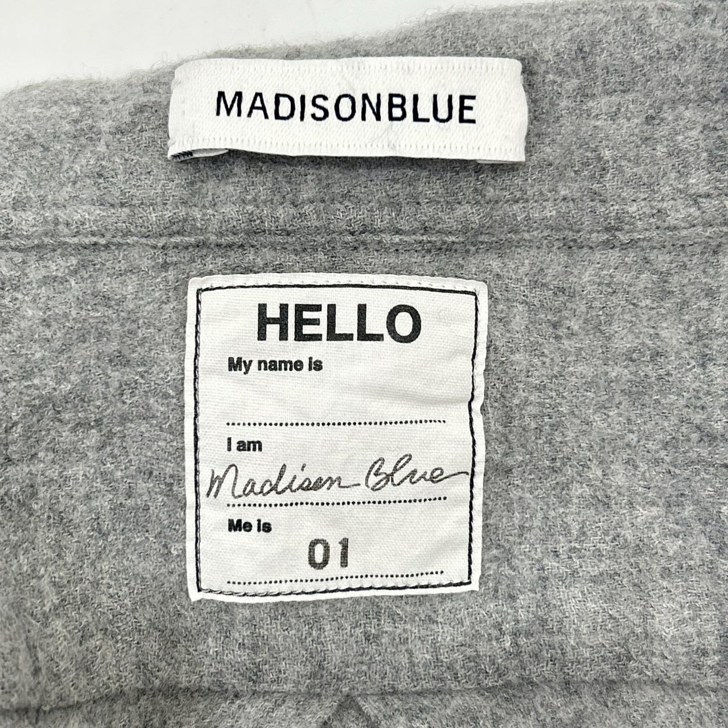 MADISON BLUE マディソンブルー MB184-5009 グレー ウール 長袖シャツ トップス