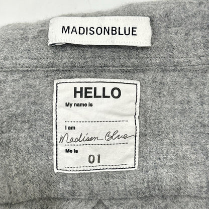 MADISON BLUE マディソンブルー MB184-5009 グレー ウール 長袖シャツ トップス