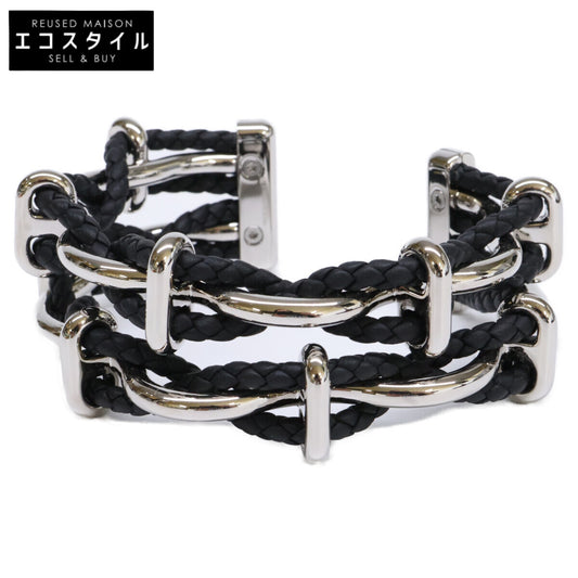 HERMES エルメス 新品同様 100130FP Double Egee bracelet エジェ ダブル ブレスレット バングル