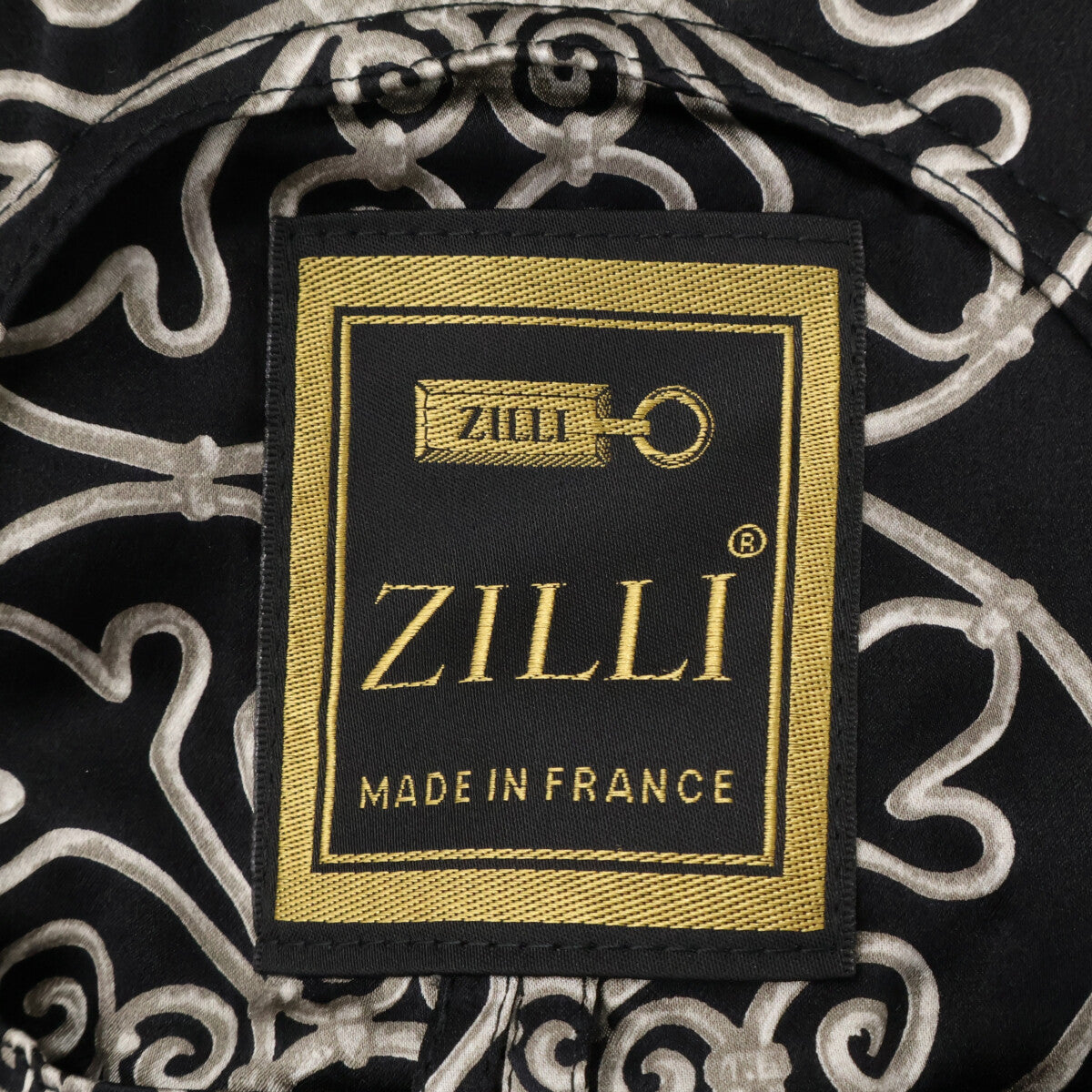 ZILLI 男士全新 CALYPSO 真丝全衬里皮革饰边羊绒立领拉链大衣