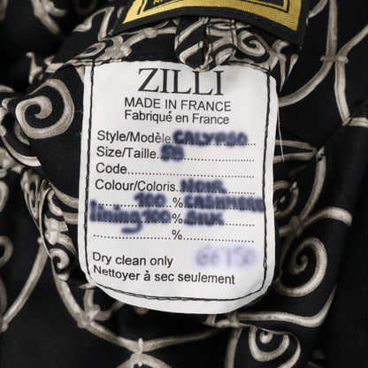 ZILLI 男士全新 CALYPSO 真丝全衬里皮革饰边羊绒立领拉链大衣