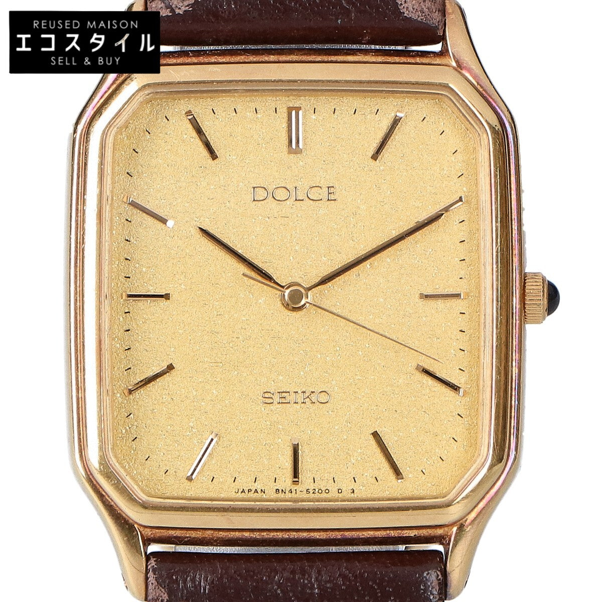 SEIKO セイコー DOLCEドルチェ 8N41-5150 18KT金無垢ケースクォーツ 腕時計