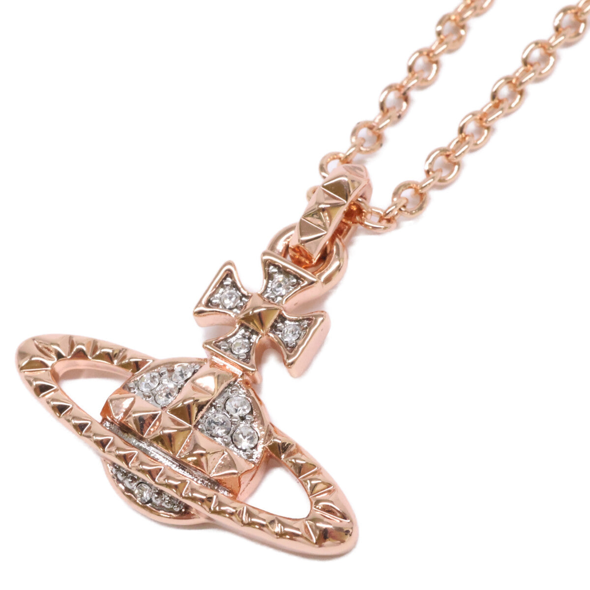 VivienneWestwood ヴィヴィアンウエストウッド 【美品】63020052-02G118 MAYFAIR BAS RELIEF メイフェア バス レリーフ オーブ ラインストーン ネックレス